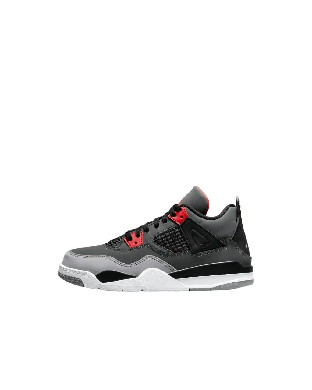 Детские кроссовки для мальчиков с закрытым носком Jordan 4 Retro PS, Grey/Black