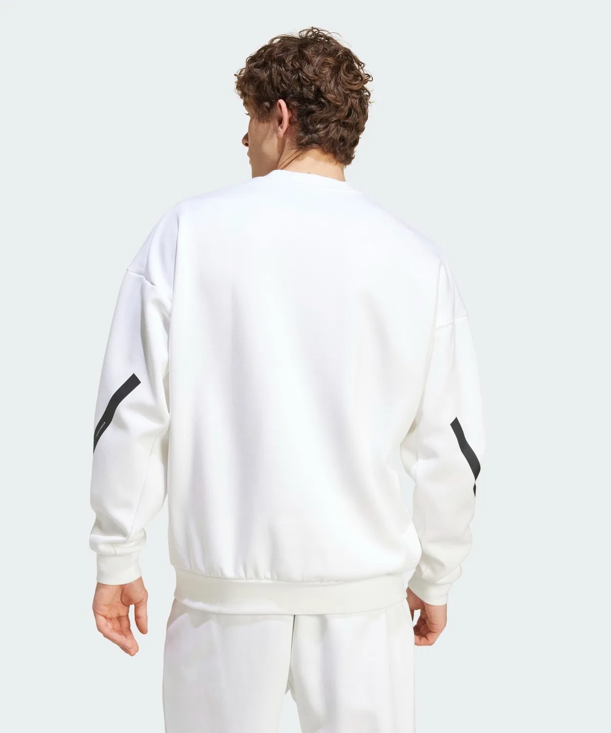 Мужской свитшот с длинным рукавомZ.N.E. Adidas, White — фото 2