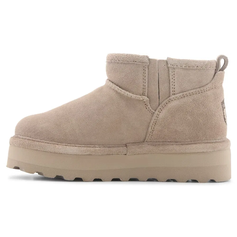 Детские ретро-ботинки на платформе короткие Bearpaw, Mushroom — фото 3