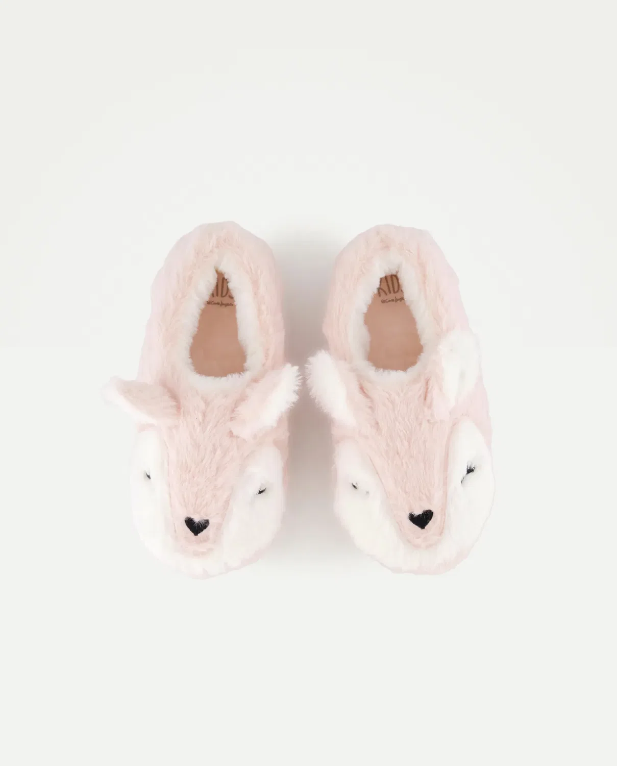 Детские закрытые тапочки для девочек с мехом Kids El Corte Inglés, Rosa Claro — фото 4
