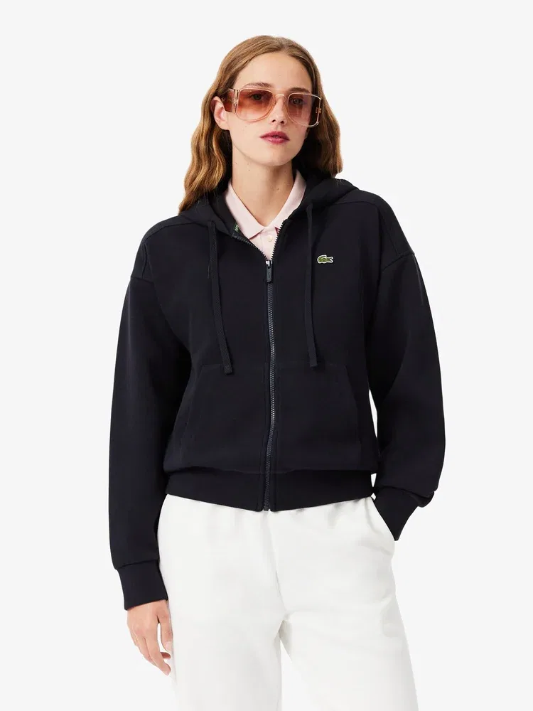 Пуловер LACOSTE SF5272-56G HDE с капюшоном, двойное пике, Navy