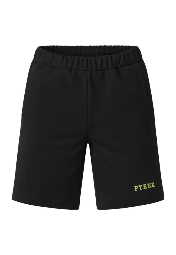 Комплект спортивных брюк с принтом Pyrex, mottled black, черный — фото 4