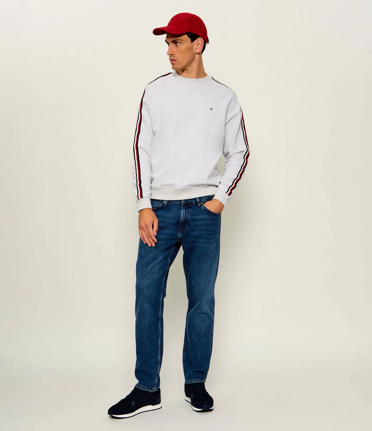 Толстовка Relaxed Fit Tommy Hilfiger, Grigio — фото 2