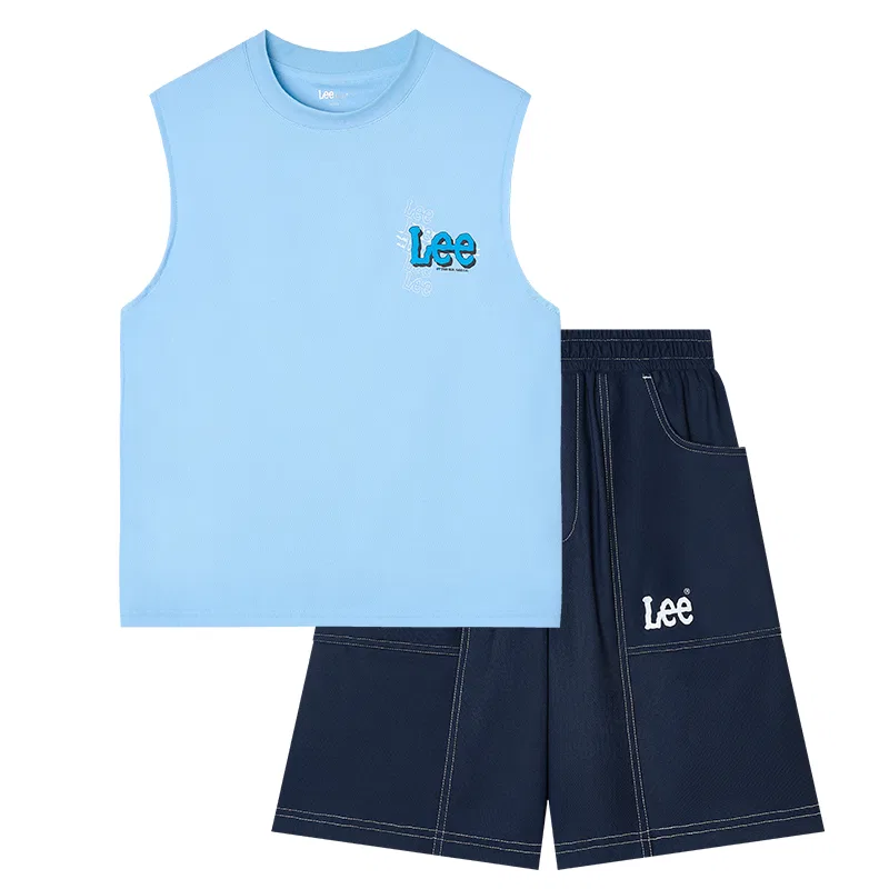 Детский спортивный костюм с круглым вырезом Ice Dusty Blue Lee