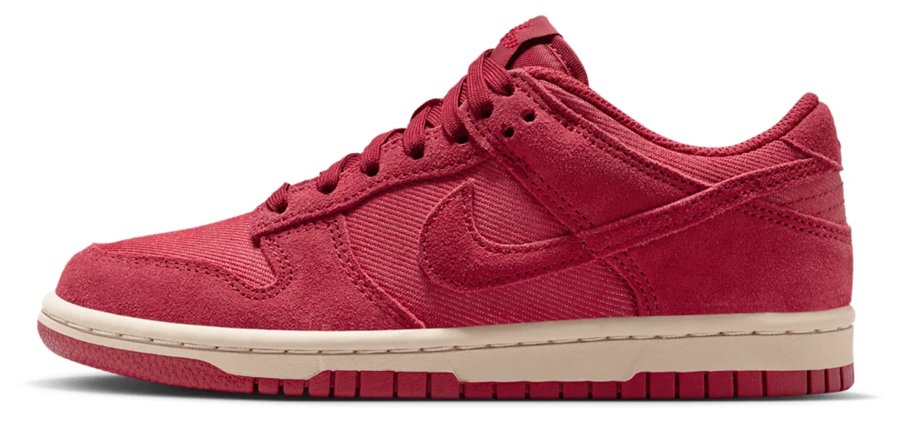 Кроссовки для мальчиков Dunk Low SE 1 Nike, цвет Team Crimson/Team Crimson/Team Crimson — фото 2