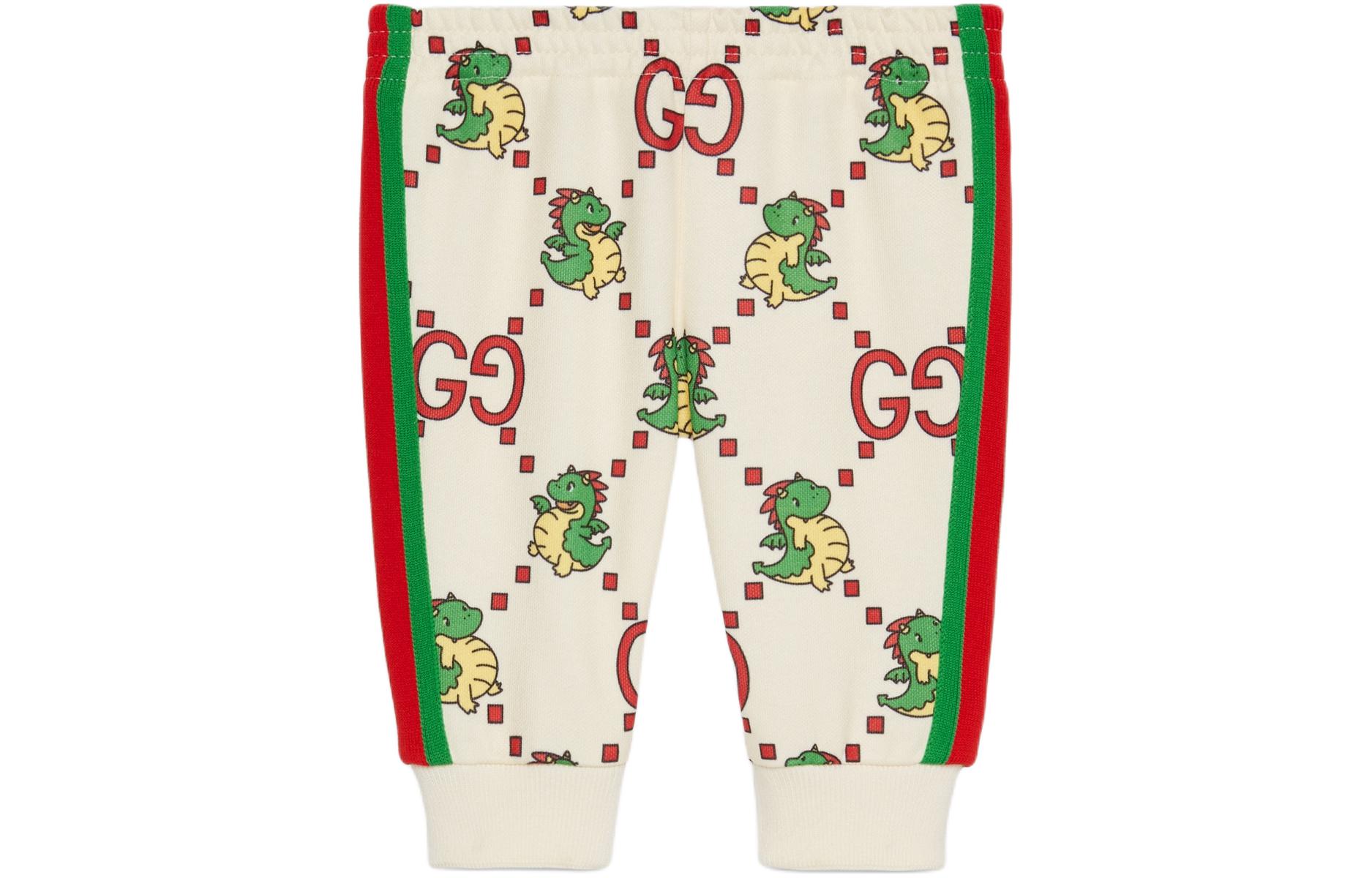 

GUCCI Штаны SS24 Ivory White Infant And Toddler