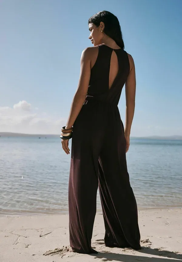 Комбинезон свободного кроя Jumpsuit Next, chocolate, шоколадный — фото 2