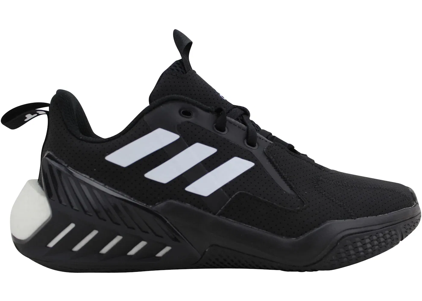 Детские кроссовки с принтом Adidas 4uture One J, Core Black/Cloud White/Cloud White