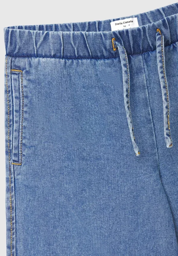 Брюки с принтом Lungo stampa Terranova, Blu Denim Medio, синий — фото 3