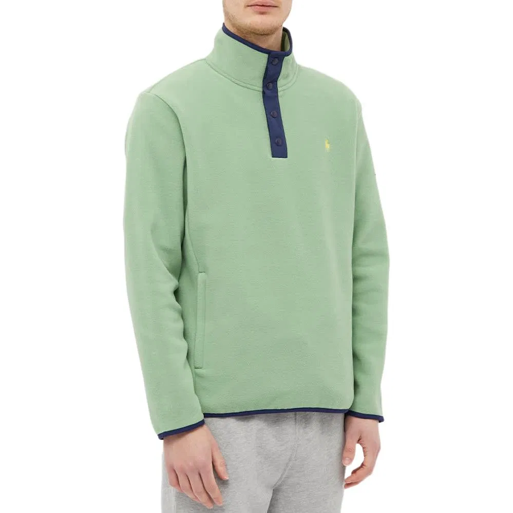 Свитшот с полуводолазкой, зеленый, Polo Ralph Lauren — фото 3