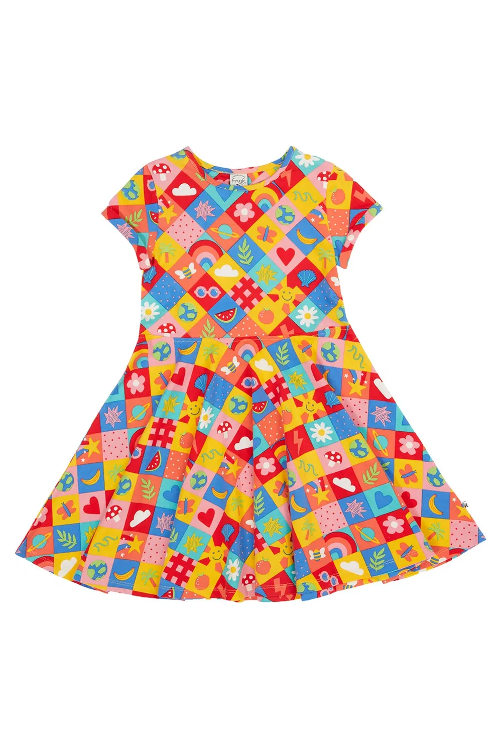 Детское платье-трапеция Spring Frugi, Multi