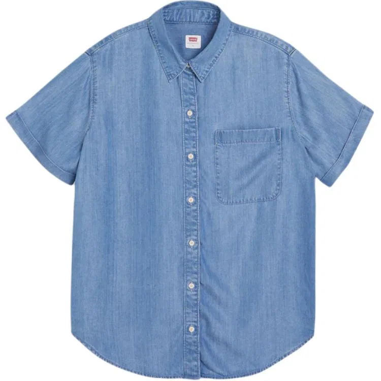 Рубашка с острым воротником, Levis, Blue