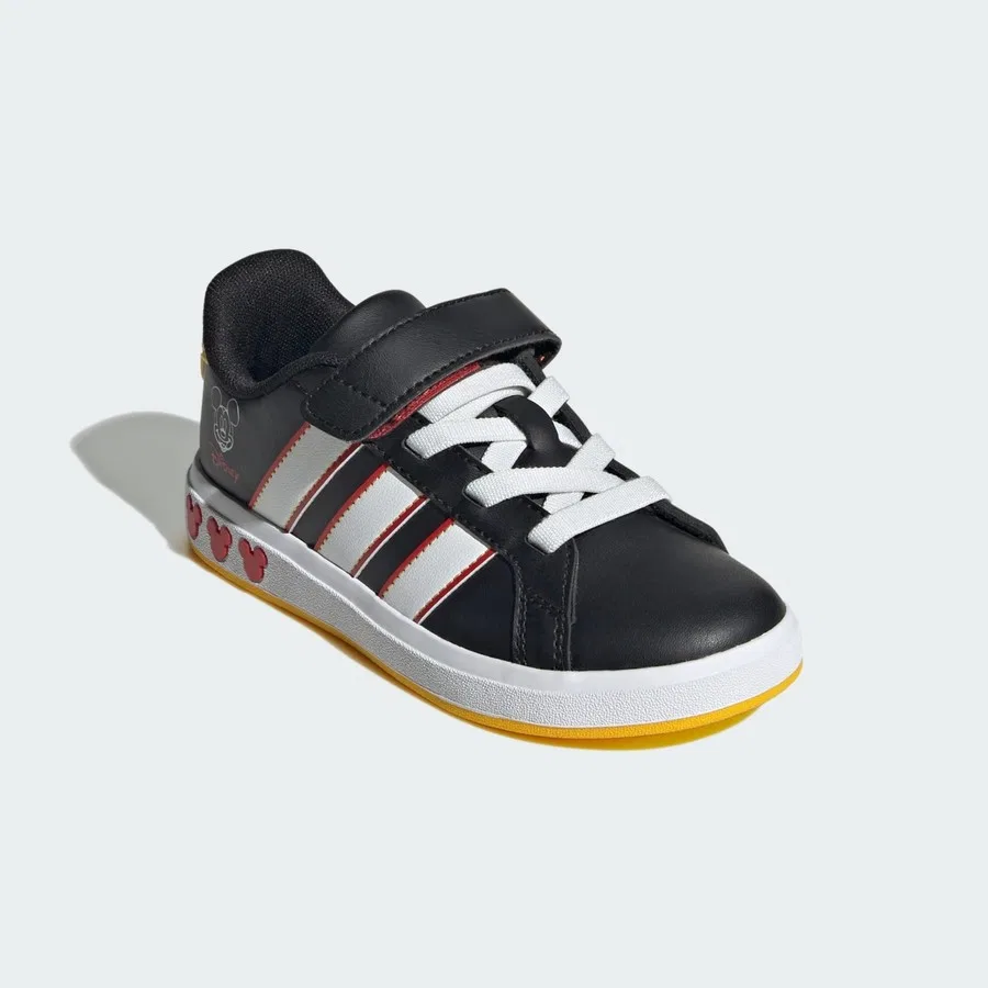Детские спортивные туфли с принтом Disney Mickey Mouse adidas, Оранжевый — фото 3