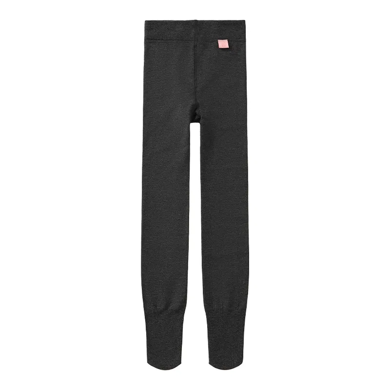 Детские лосины для девочек с начесом Red Bean, Цвет Dark Heather Gray