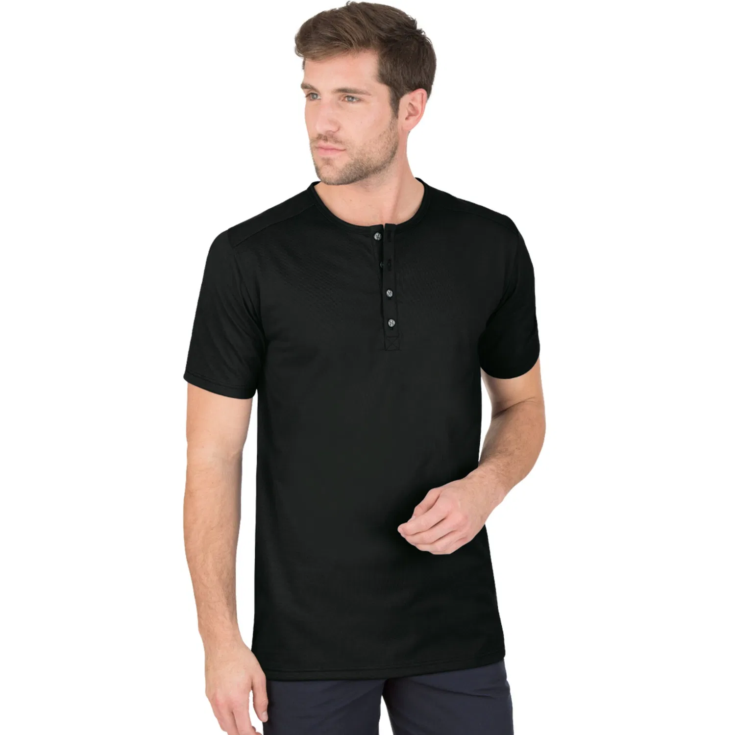 Детская хлопковая футболка с длинной планкой Trigema, Black