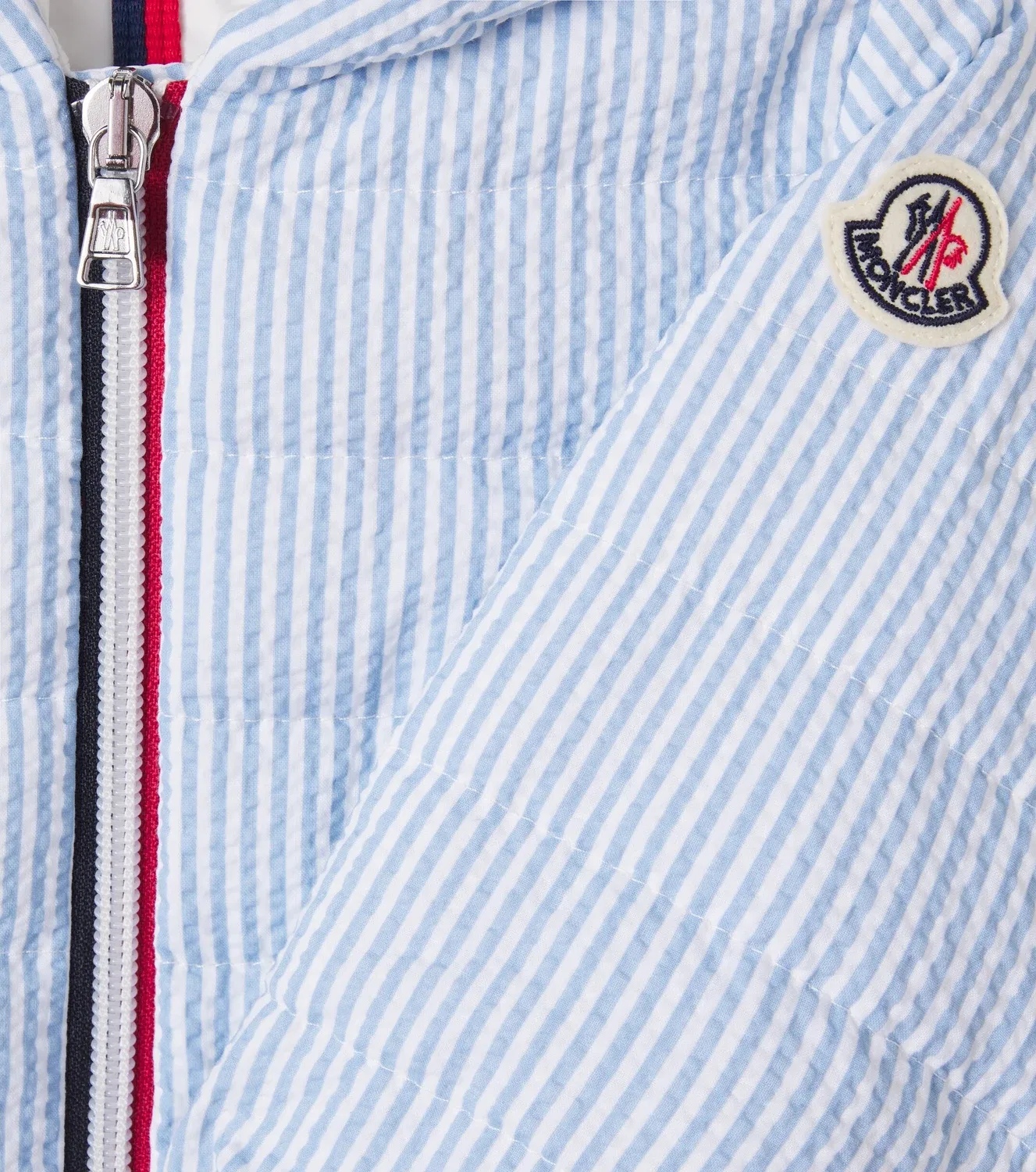 Легкая куртка с принтом Moncler Enfant, синий — фото 3