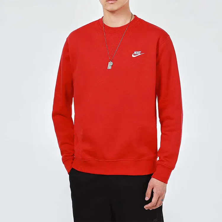 Пуловер спортивный с круглым вырезом Nike, оранжевый — фото 3