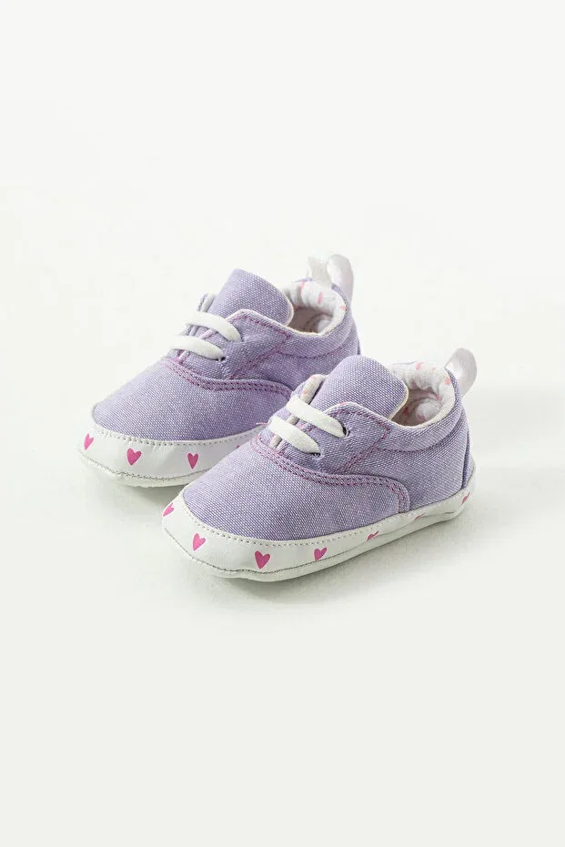 Детские ботинки для девочек с принтом Yummy Kids, Purple — фото 3
