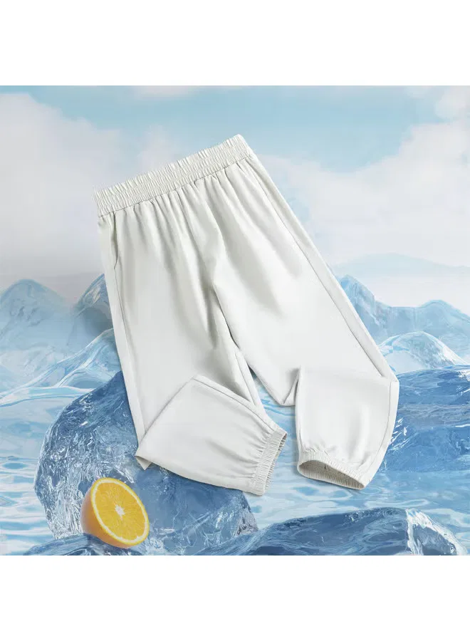 Брюки тонкие с эластичными манжетами для мальчиков Jeanswest, светло-серый — фото 2