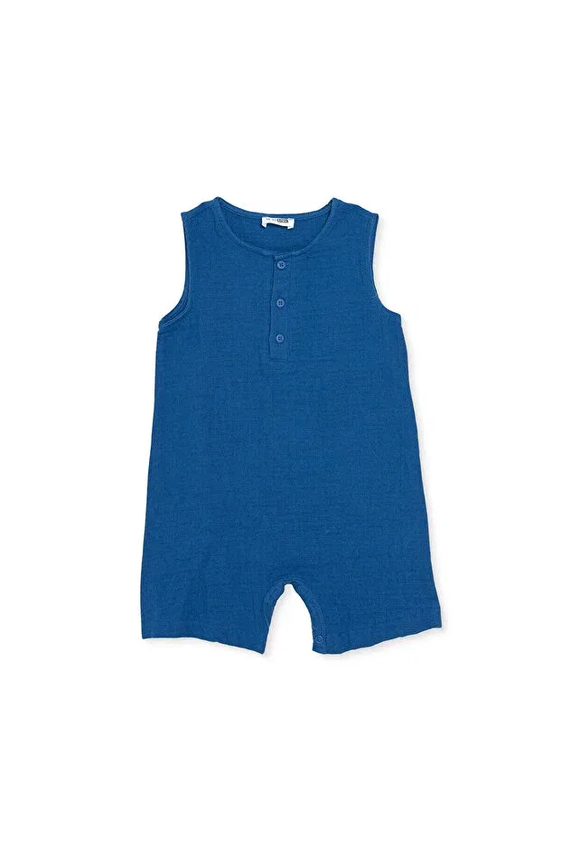 Детский комбинезон для мальчиков с коротким рукавом Ebebek Hello Baby, Blue