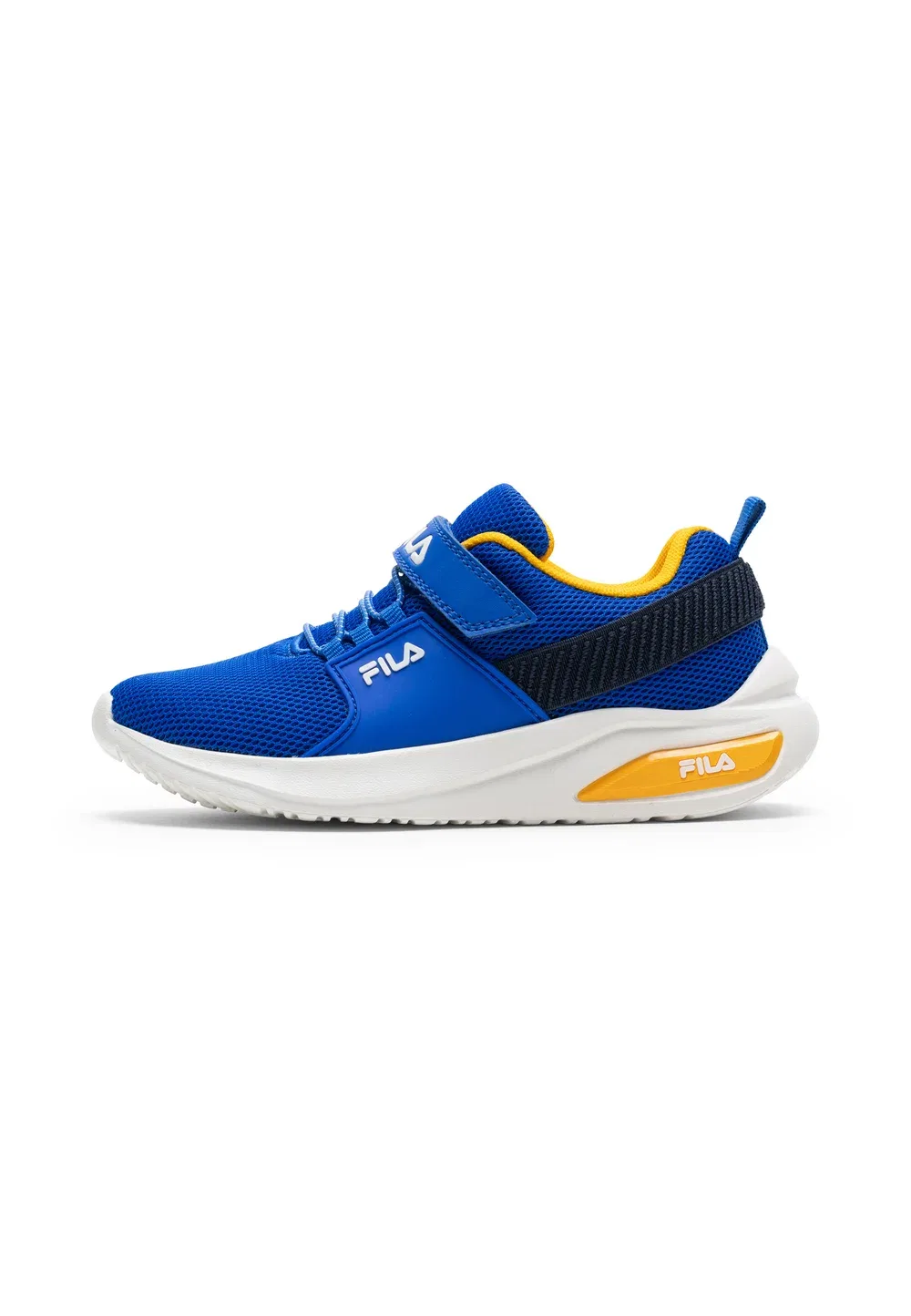 Обувь Upspark на липучках, детская, унисекс - кроссовки Fila, Prime Blue-Golden Orange
