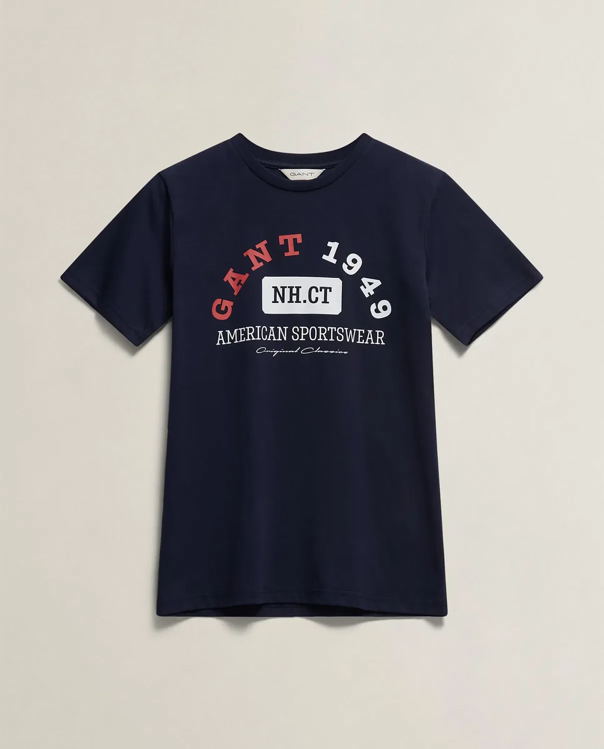 Детская футболка для мальчиков с коротким рукавом Gant, Azul Marino