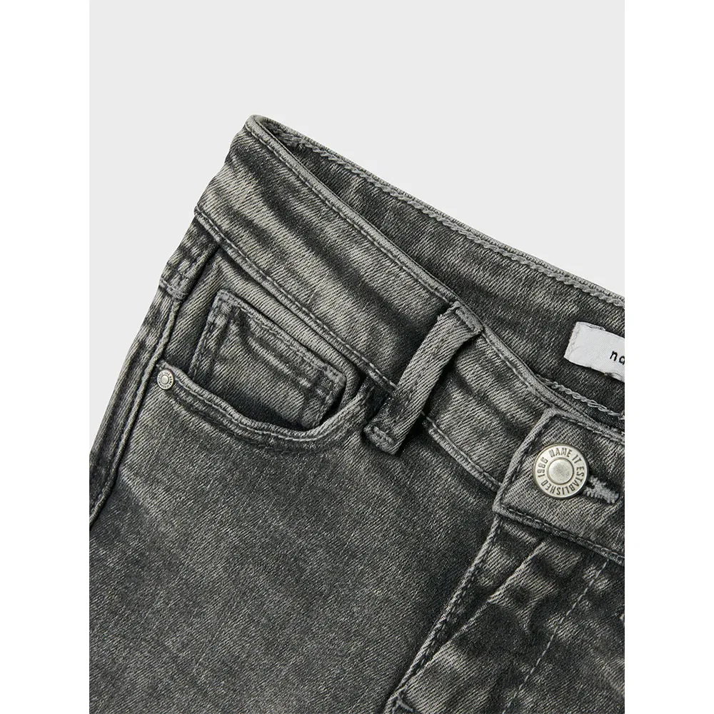 Джинсы Skinny Boot Polly Name It, серый — фото 4