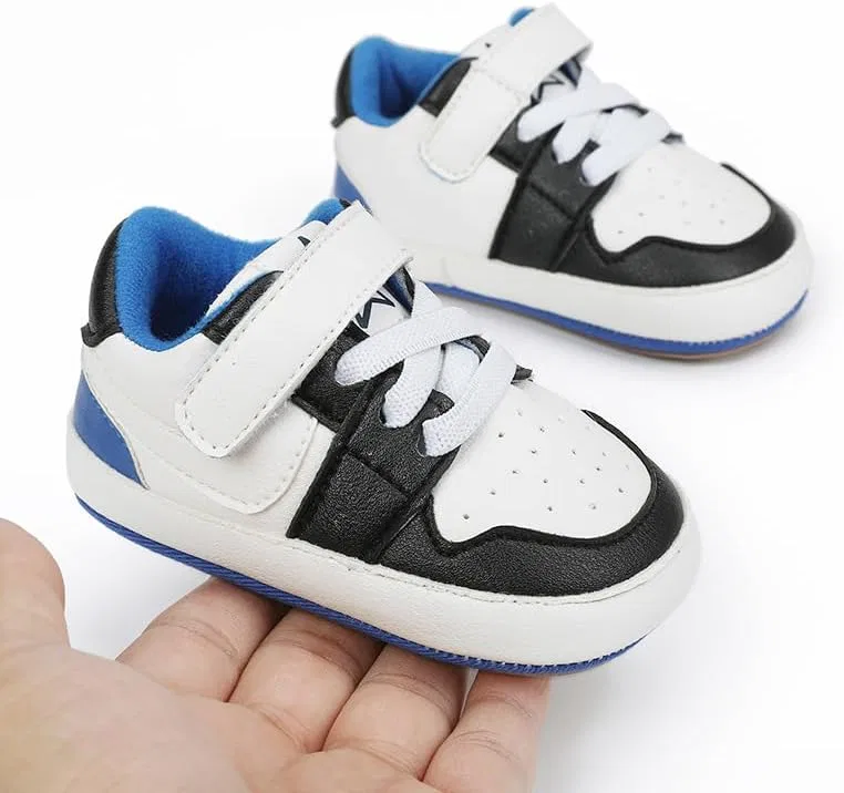 Детские кроссовки для мальчиков с нескользящей подошвой Purepips, White-Blue — фото 2