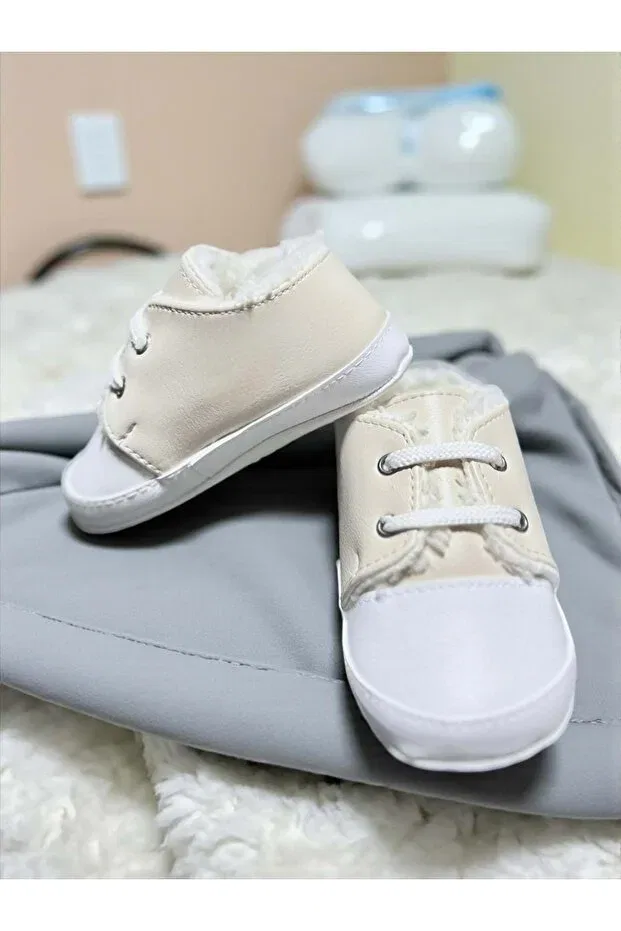 Детские пинетки с плюшем Love Maxx, Beige
