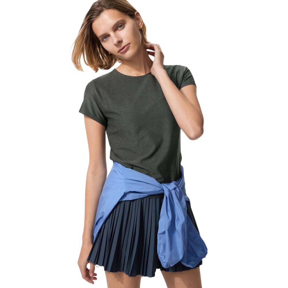 Футболка Uniqlo Ultra Stretch Active T, 08 темно-серый