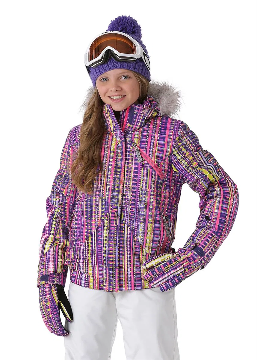 Куртка для девочек с утеплителем Lola Spyder, Harmony Acid Print/Bryte Bubblegum