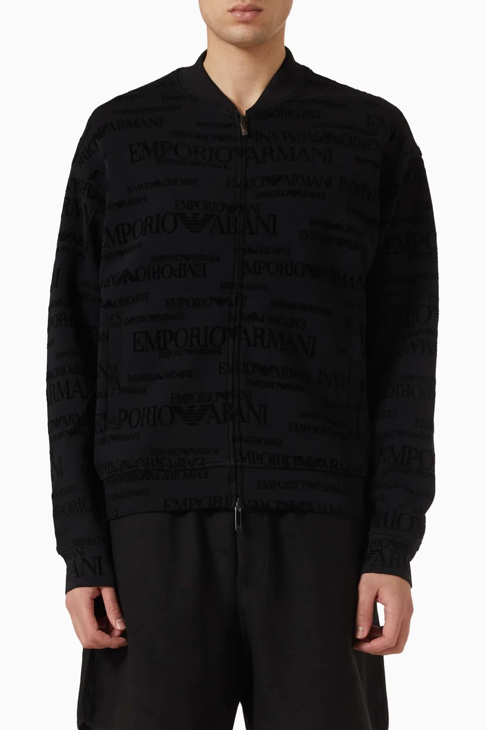 Худи с принтом логотипа Emporio Armani