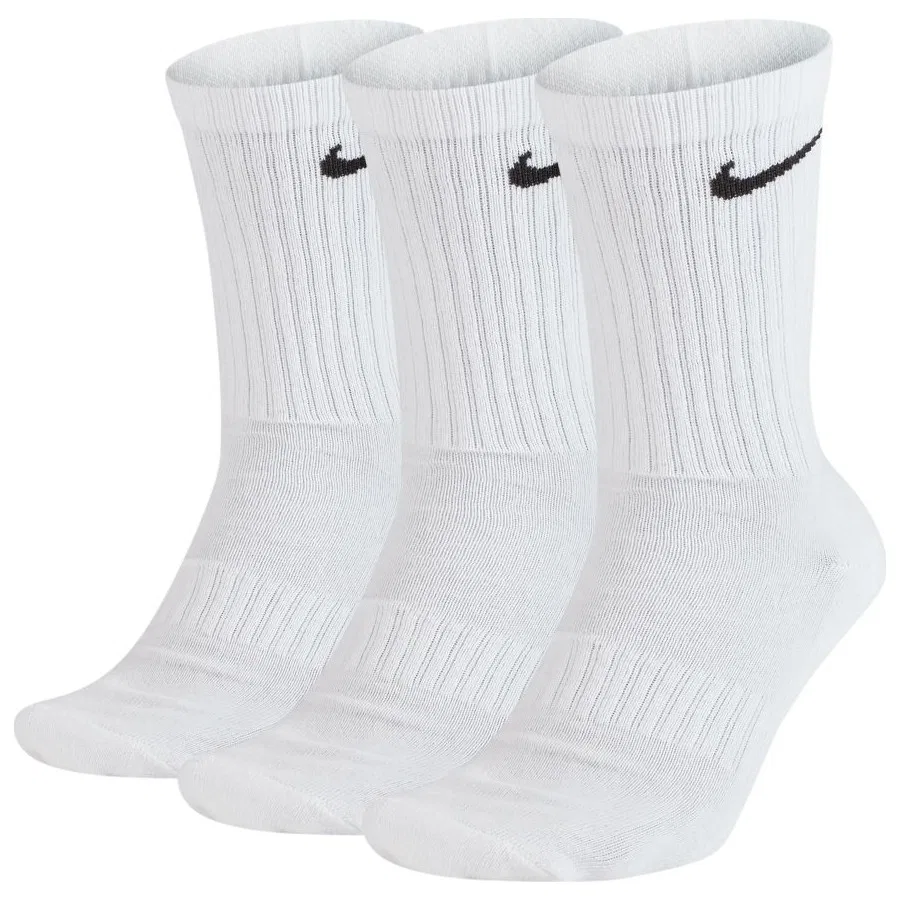 Комплект носков с мягкой подкладкой Nike Everyday Cotton Cushioned Crew, 42-46 см, Белый