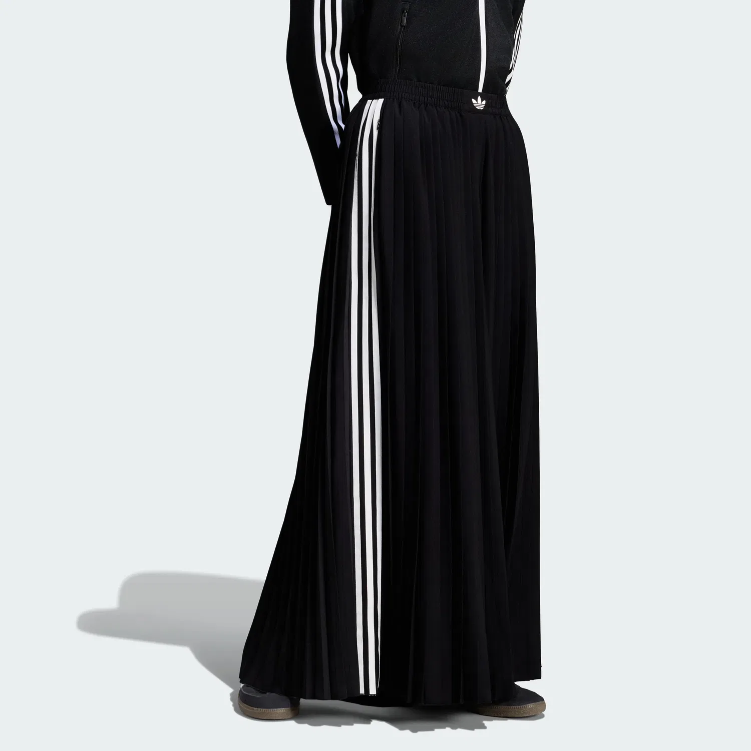 Женские трикотажные спортивные брюки с длинным рукавом Adidas Originals, Black — фото 4