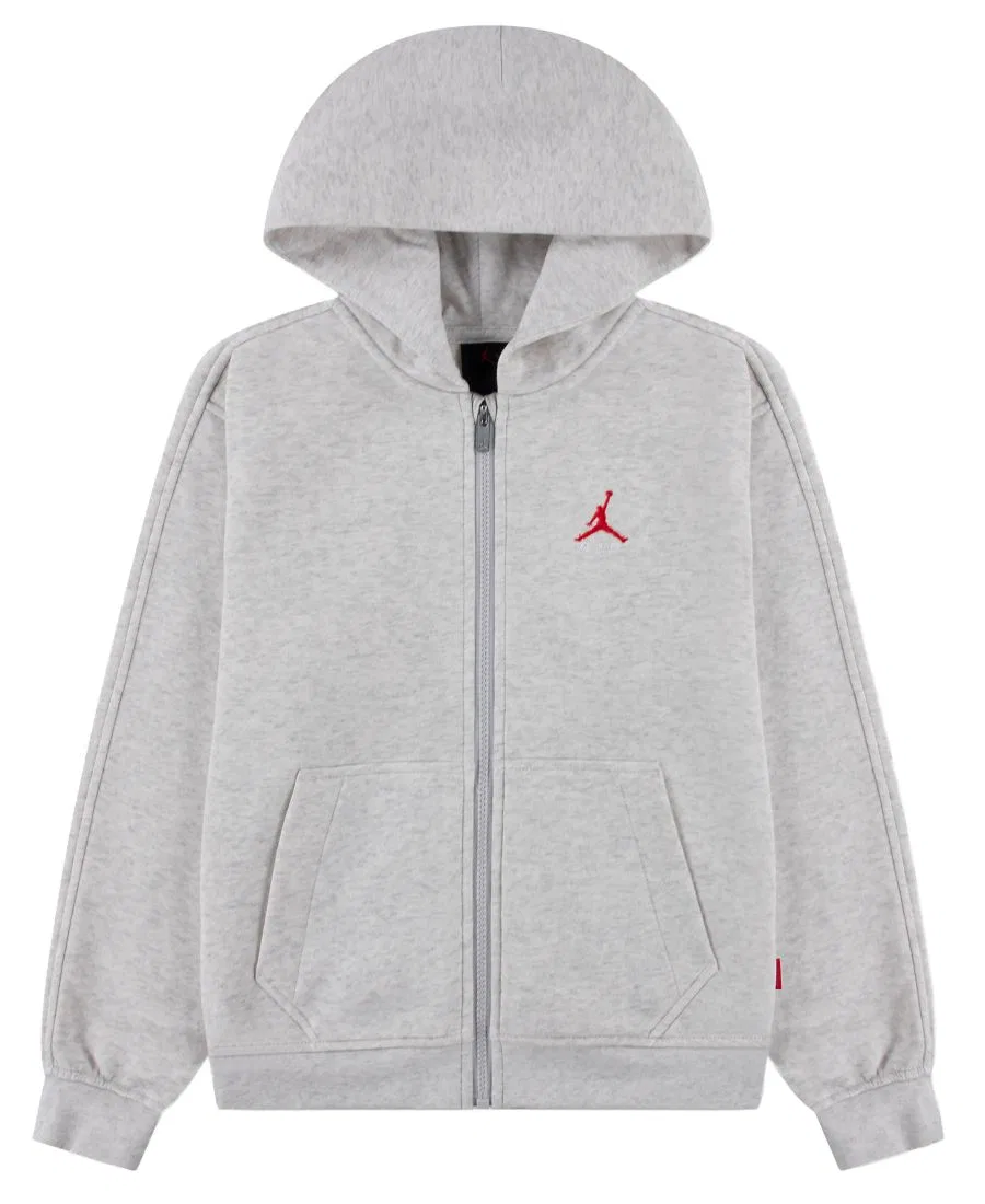 Детский худи с капюшоном и молнией Brooklyn Fleece Jordan, Neutral Gray Heather