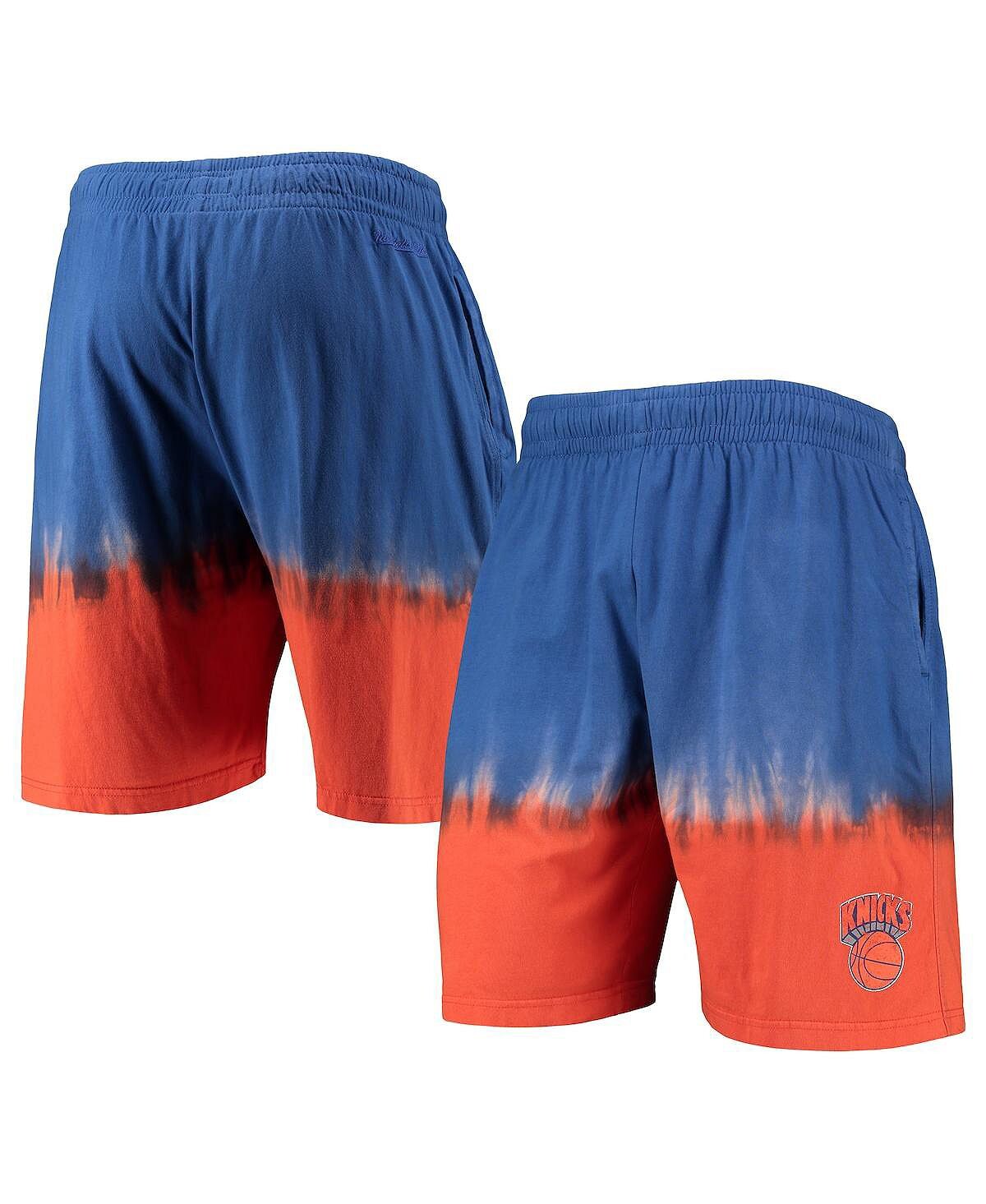 

Мужские синие и оранжевые классические аутентичные шорты new york knicks hardwood Mitchell & Ness, мульти