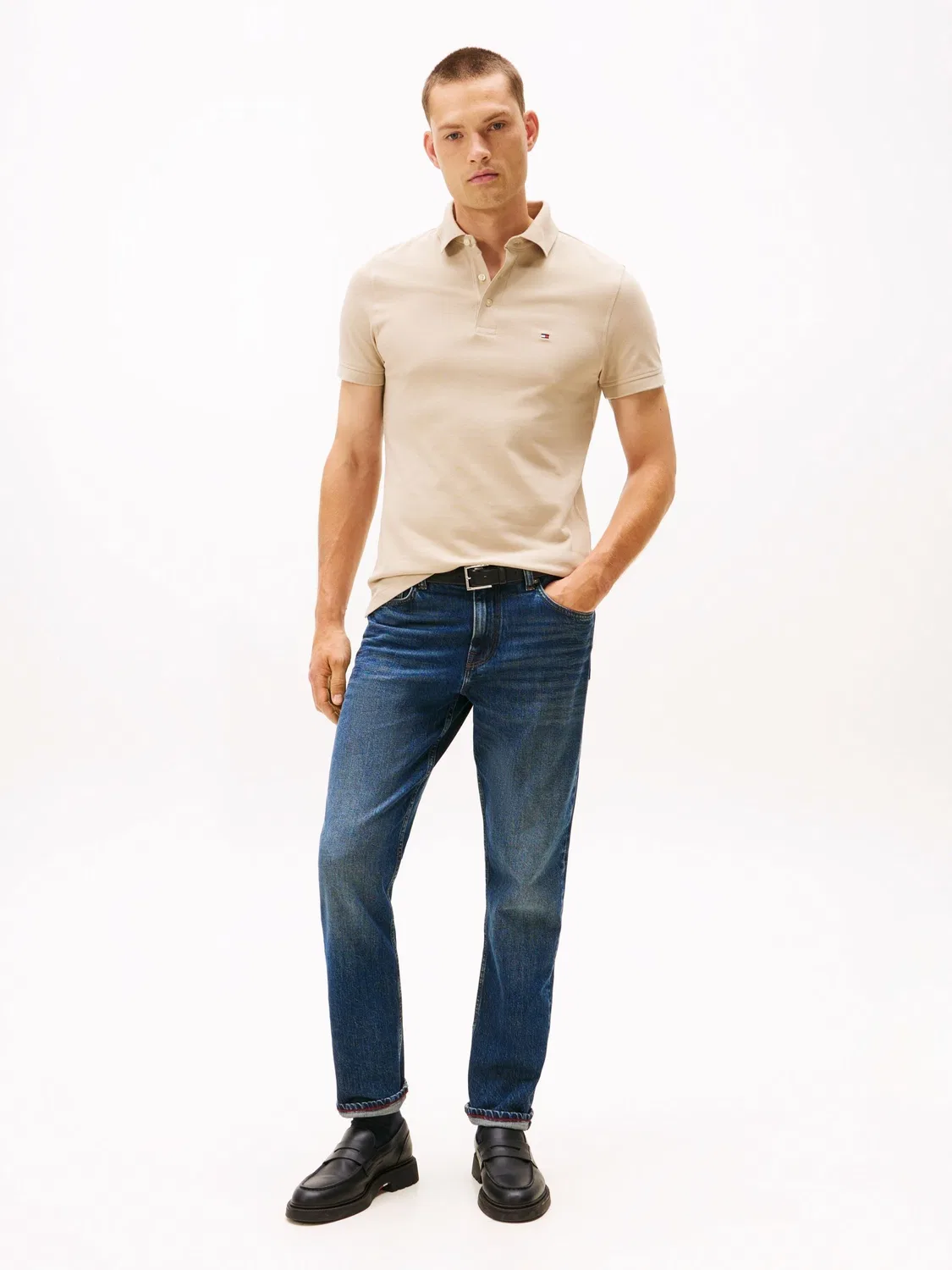 Рубашка поло из пике 1985 года Tommy Hilfiger Natural Slim Fit — фото 2