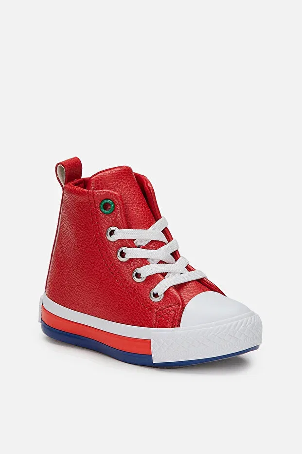 Детские ботинки для девочек с коротким каблуком Roro basic girl's red boots 925.p22k.210.03 Vicco, Red — фото 2