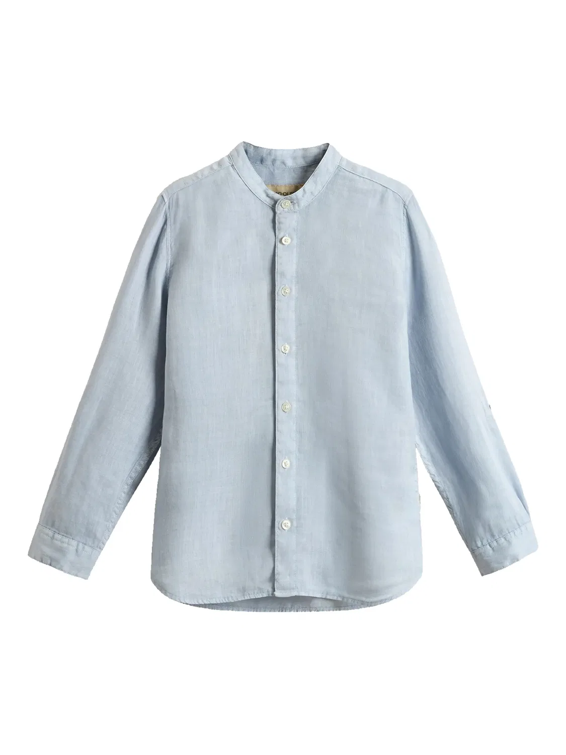 Рубашка с воротником-стойкой Woolrich, синий