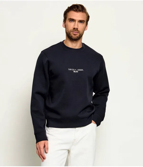 Мужской пуловер Regular Fit Emporio Armani, Blu Marino