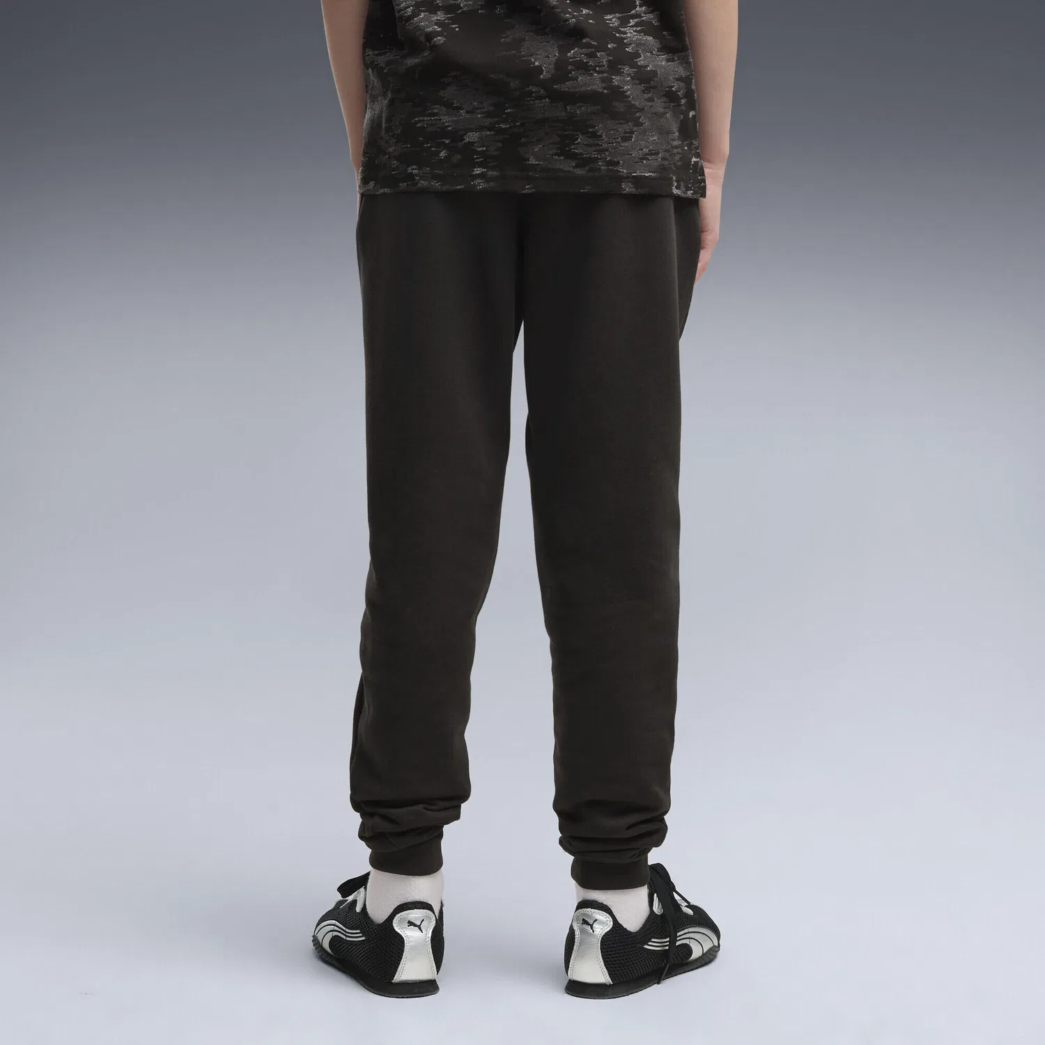 Детские спортивные штаны с камуфляжным принтом Puma, Цвет: Schwarz — фото 3