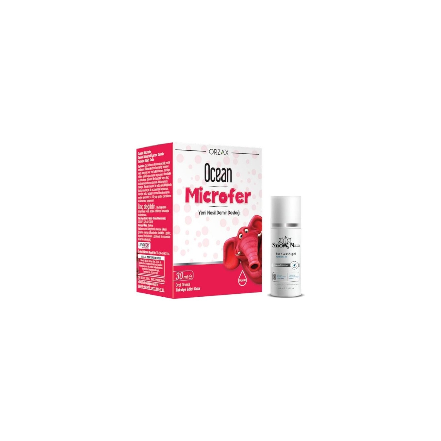 

Капли Orzax Microfer, 30 мл + Гель для умывания, 100 мл