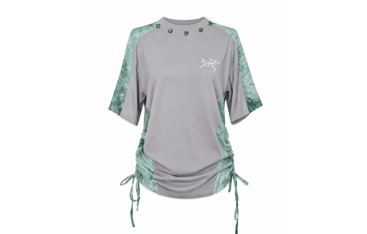 Мужская футболка с принтом KRAGG Arcteryx, Emerald Pine Sprouts-Void Gray/Void