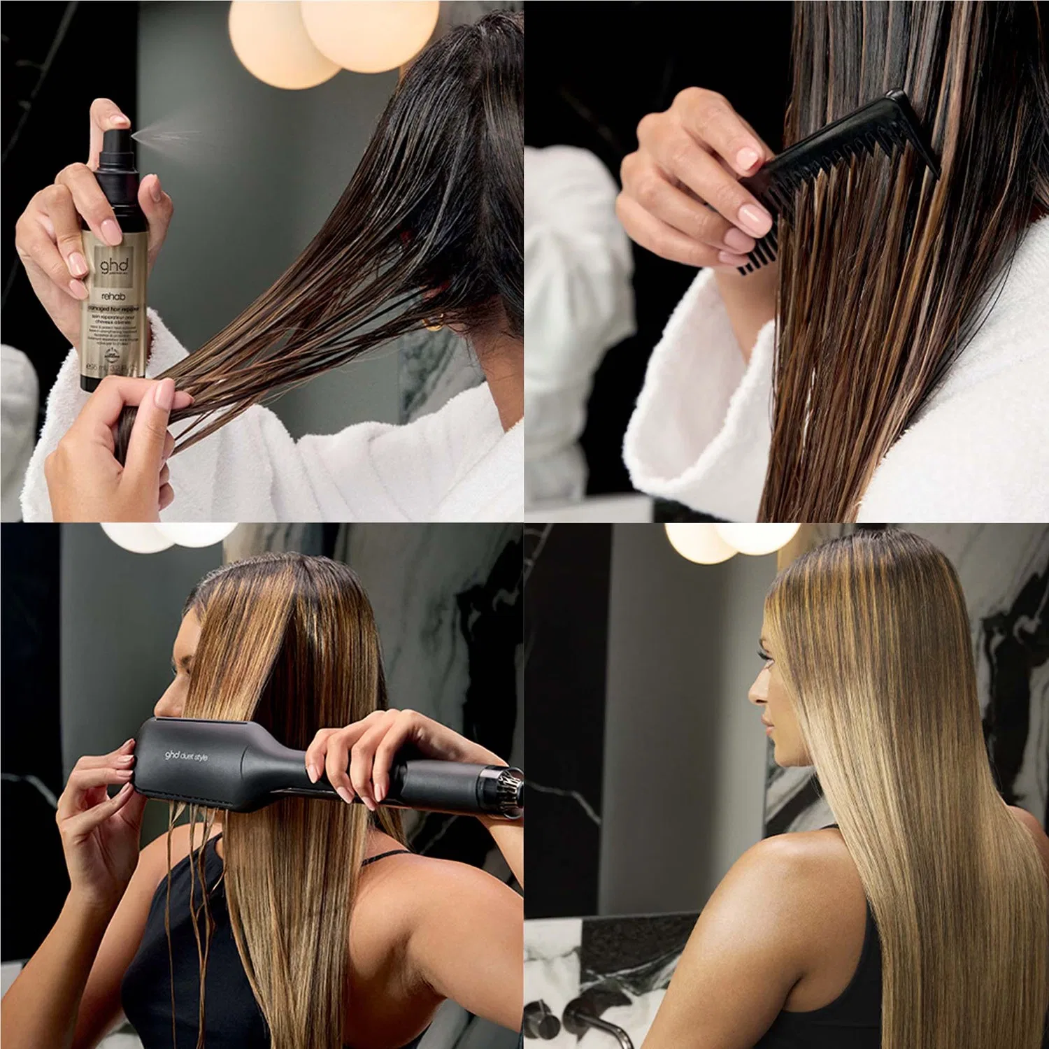 Спрей для восстановления поврежденных волос Rehab Damaged Hair Repairer GHD, 95 мл — фото 3