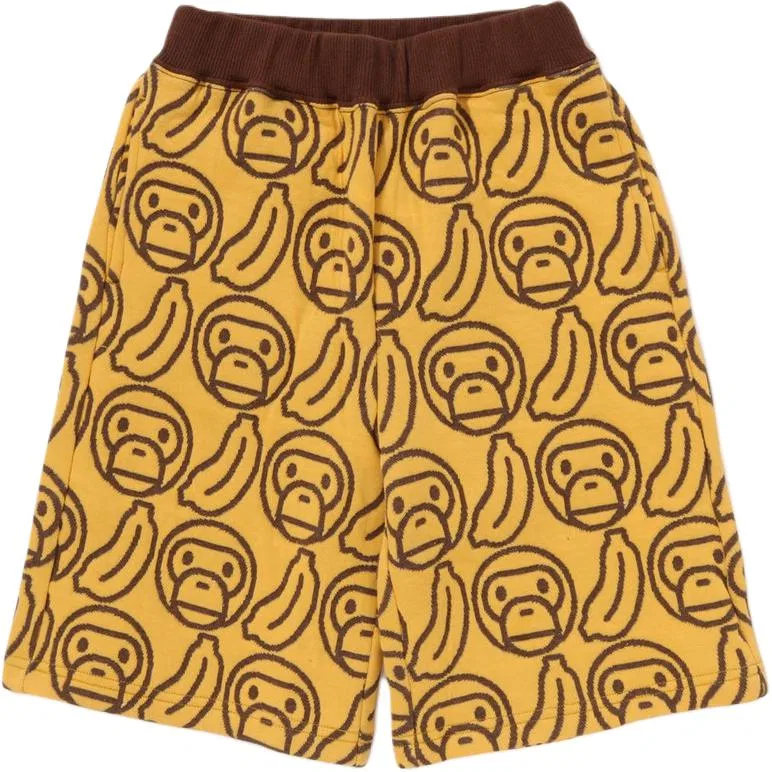 Детские шорты с принтом A Bathing Ape, Yellow
