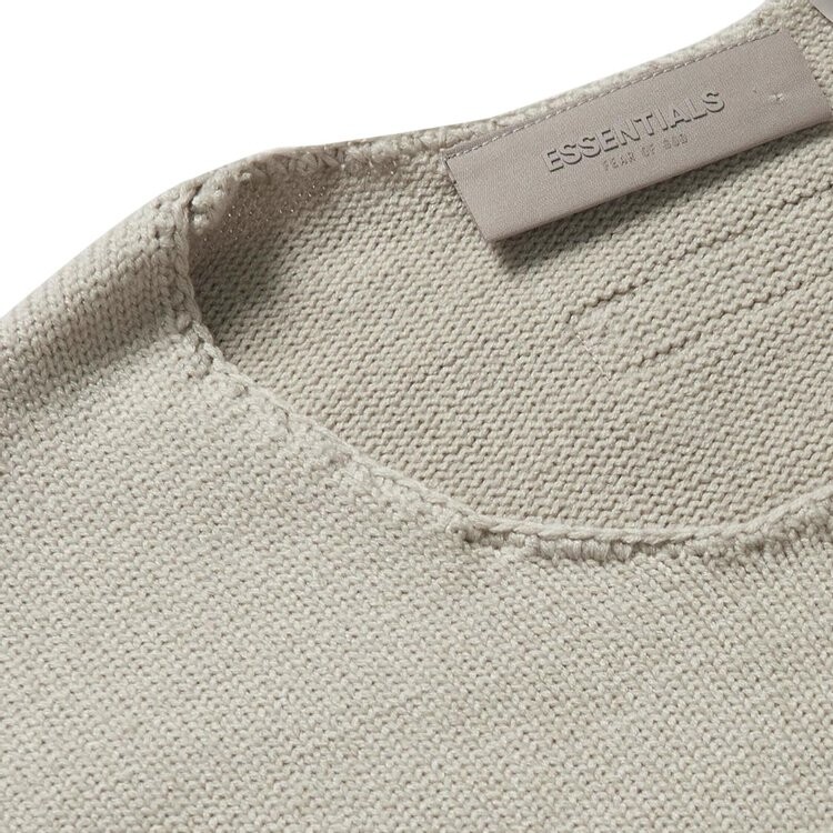Свитер Fear of God Essentials Raw Edge Sweater 'Wheat', кремовый — фото 3