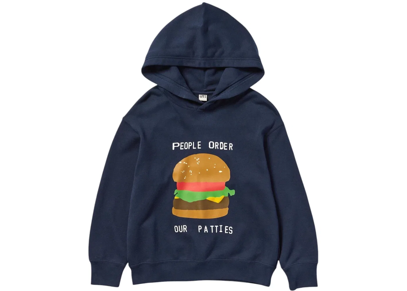 Детский свитшот с принтом Uniqlo x CPFM Spongebob Squarepants Kids Sweatshirt (Asia Sizing), Navy