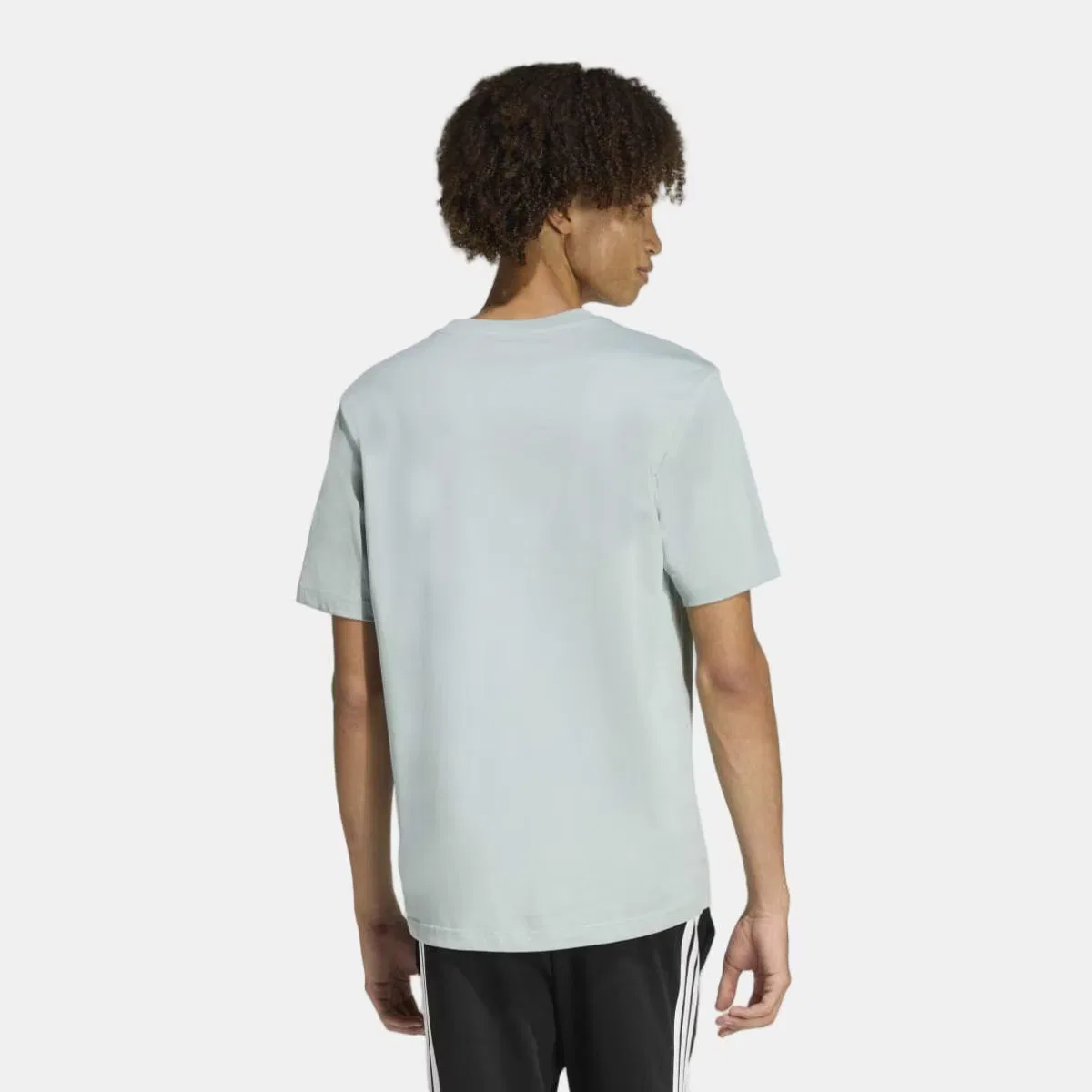 Мужская футболка, Summer Slide Trim, adidas, зеленый — фото 2