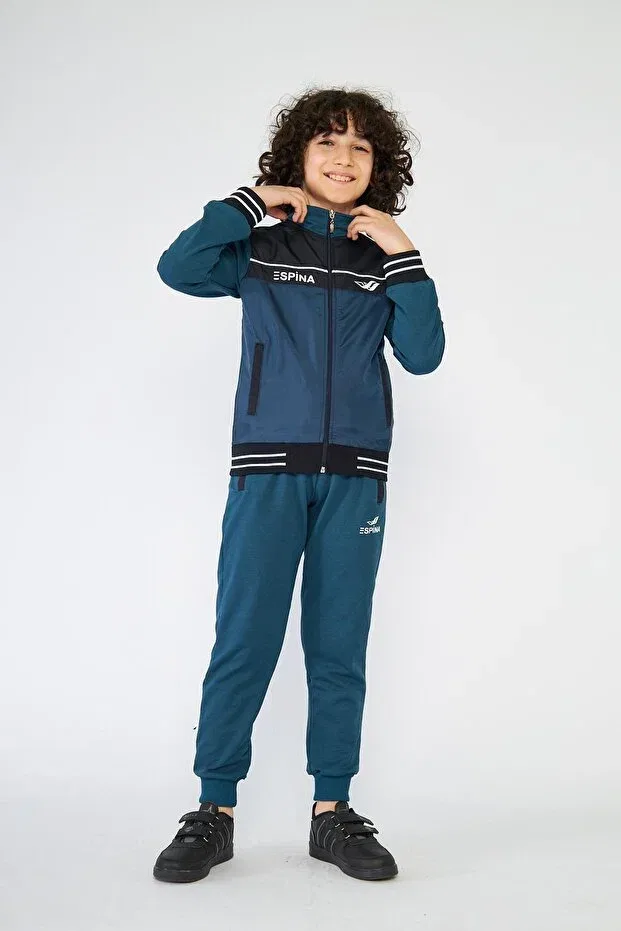 Детский комплект спортивного костюма для мальчиков с принтом Sportswear Live Sport, Oil — фото 2