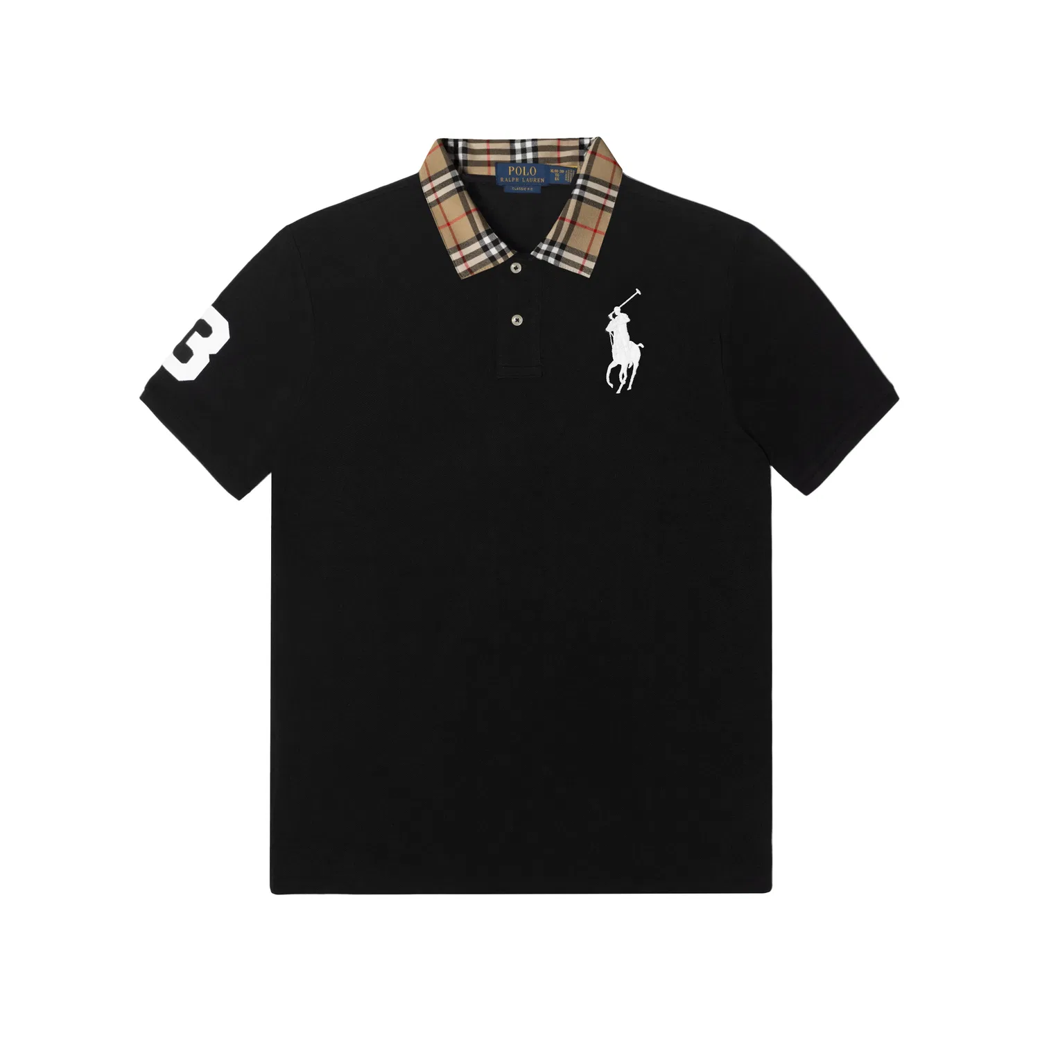 Детская футболка-поло с коротким рукавом Black Kids' Apparel Consider 1 Size Up Polo Ralph Lauren
